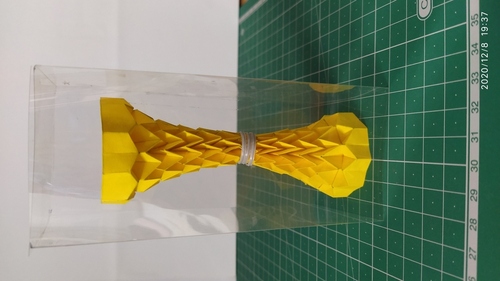 Column miura paraboloid Paper Folding origami